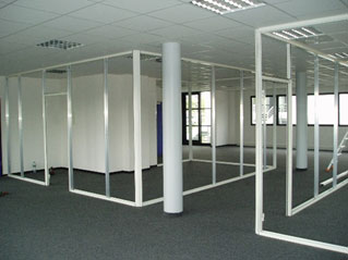 structure cloison modulaire