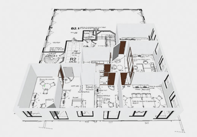 creation espace travail tertiaire